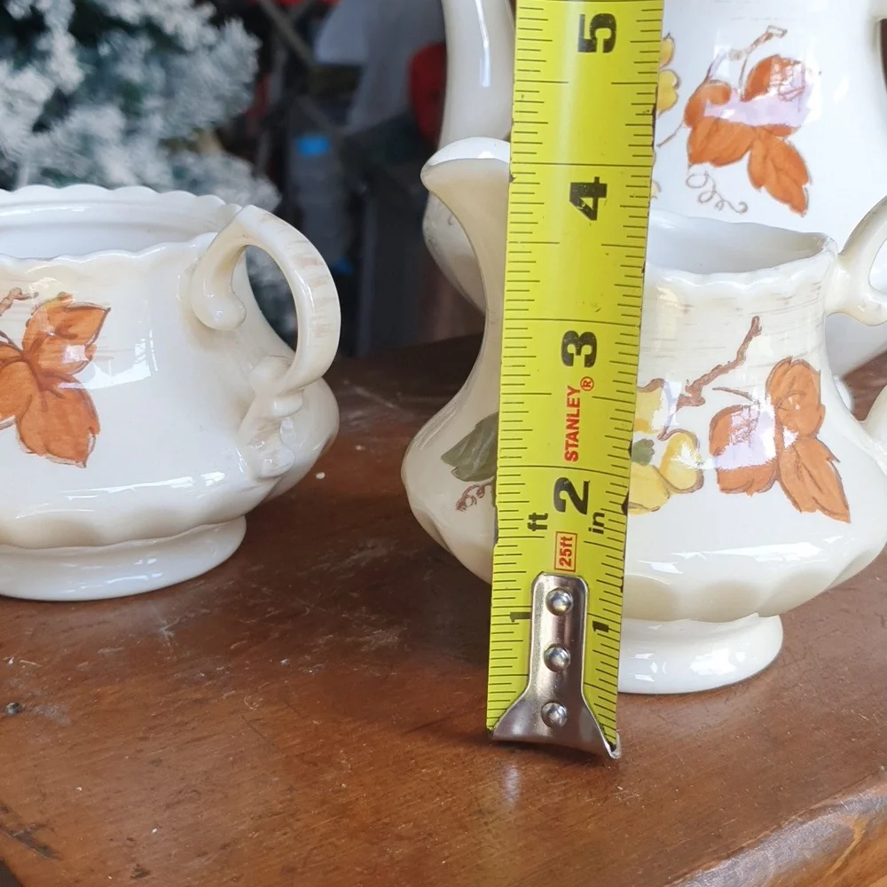 True Vintage 1950s teapot creamer sugar bowl set 1930s 1940s